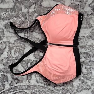 Victoria's Secret sports bra 34C coral black